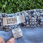 Vintage America Blues Asymmetrical Pink and Blue Skirt Size 10R/30 Photo 2