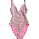 Topshop Striped High Cut One Piece Swimsuit Bathing Suit Size US 6 NEW NWT Photo 8