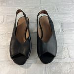 Madewell  Shoes Womens‎ Size 7 Leather Slingback Peep Toe Sandals Flats Comfort Photo 6