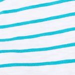 J.Crew  Striped White/cenote Blue crew neck T-Shirt. 💯 cotton.Size Medium. NWT. Photo 1