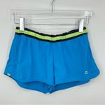 Sweaty Betty  blue green athletic shorts built in brief adjustable sides small Photo 7