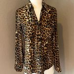 EXPRESS Animal Print Portofino Button-Down Shirt Photo 1