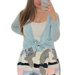 Cotton On NEW  Coco Bubble Skater Skirt Paint Strokes Abstract Small Photo 7