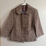 Boden Oatmeal Brown Blazer Size 6 Photo 5