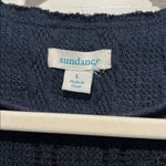 Sundance Ruffled Joy Assyemetrical Jacket Cardigan Navy Blue Large Textured Moto Photo 2