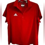 Adidas Women's Golf Active Polo Shirt Red 2X Photo 0