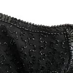 Vintage Silk Beaded Sequin Waistcoat Vest Black Photo 9