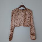ZARA  Women Floral Print Crop Top Size Medium Photo 4