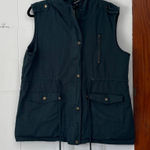 Zenana Outfitters Dark Green Utility Vest Size 1X Photo 0
