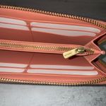 Coach  Coral Leather Accordion Zip Around Wallet Photo 5