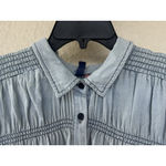 Pilcro  Femme Smocked Blouse Milkmaid L Puff Sleeve Boho Western Festival Cottage Photo 4