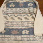 Classic Elements Hand knit  SweaterCottagecore oversized Sz L Photo 0