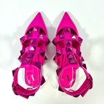 Valentino Garavani  Roman Stud leather Point Toe Flats Pink 37.5 NEW Photo 6