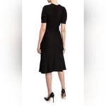 Shoshanna  Belva Stretch Knit Crewneck Short-Sleeve A-Line Dress Photo 2