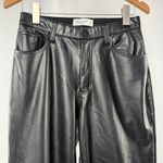 Abercrombie & Fitch The 90’s Relaxed Ultra High Rise Faux Leather Pants Black 6 Photo 3