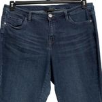 Lane Bryant SZ 18 Ankle Jeans Stretch Pockets Zip-Fly Hi-Rise Whiskered Blue Photo 1