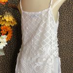 Doe & Rae ✅3/$30✅ NWT White Embroidered Sleeveless Corset Side Tie Tank Blouse | LARGE | Photo 7