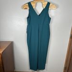 Torrid NEW Maxi Stretch Crepe Vneck Column Dress Size 16 Golf Coast Teal Slit Photo 3
