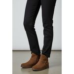 Bella Vita Women Izzy Brown Suede Ankle Boots Side Zip Buckle Detail Size 9.5N Photo 1