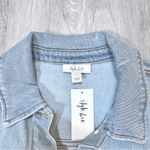 Style & Co Light Blue Denim Jacket L Photo 2