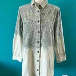 Peach Love  Acid Wash Corduroy Shacket Shirt Jacket Cotton Relaxed Fit Size S Photo 3
