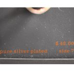 Source Unknown NIB Stunning Mirrored Silver Plated Size 7 Casual Unisex Signet Ring Photo 5