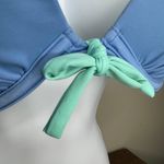 Victoria's Secret Victoria’s Secret Push-up Bikini Top Lilac Blue and Aqua Size 34B Photo 4