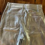 EXPRESS Silver Metallic Leather Pants Photo 6