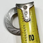 Lieba USA Vintage  Scarf Brooch Pin Clip Silver Tone Modern Style Photo 5