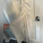 Floerns Plus Size Satin Spaghetti Strap Cowl Neck Wrap Dressββββββ White Photo 1