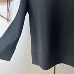 Armani Exchange Black Zip Shoulder Blouse Medium Photo 1