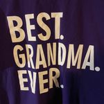 Gildan Women’s Gildans Purple T shirt With Saying Best Grandma Ever Photo 3