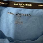 Karl Lagerfeld  Paris Blue Rhinestone Sunglasses Graphic Tee Women’s Size Large Photo 4