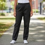 Danskin Now Womens Black Wihte Striped Athletic Lined Track Cropped Pants Capris PLus Size XXL 2XG 20 Polyester Lightweight Pockets Warm Up Gym Workout Photo 7