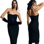 Anthropologie  Black Halo Eve Strapless Cutout Mini Dress 10 Photo 1