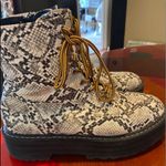 H&M COPY - Snakeskin patterned Chunky Platform Boots SZ 9.5 Photo 1