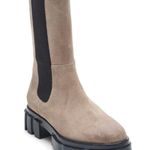 Free People Brooks Grey Suede Chunky Utility Combat Chelsea Boot Size 10 NEW Photo 0
