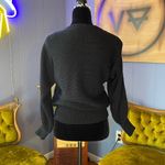 Vintage 80s Cream and Black Angora Lambs Wool Blend Batwing Sweater Size undefined Photo 5