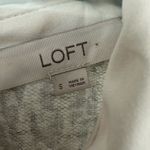 Loft  size‎ small sleeveless collared tank top blouse white gray leopard print Photo 2