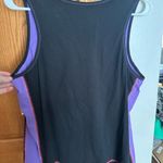 Tangerine  Black and Purple Fern Tank Top Photo 1