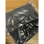 Tommy Bahama Womens L Black Long Sleeved Button Up Silk Wool Blend Sheer Shirt Photo 13