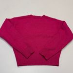 Endless Rose  Sweater Womens X Small Hot Pink Love Cropped Knit Pullover Photo 5