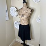 Esprit NTM: Pleated School Girl Look Black & Metallic Thread Skirt Size 9/10 Photo 3