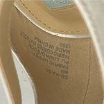 Betsey Johnson  Mel Sandal blingy diamond strappy block heel wedding white size 8 Photo 3