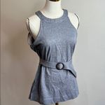 Anthropologie  Gray Sleeveless Belted Halter Top Dressy order#(2) Photo 3