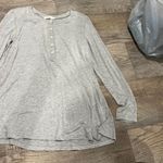 Carly Jean Los Angeles Carly jeans Gray Henley Top small Photo 3