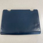 Salvatore Ferragamo Vintage Firenze 4 Navy Leather Clutch Shoulder Bag-Preowned Photo 1