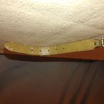 Brown Leather Belt Handcrafted Italian Roco Ornate Brass Buckle Detailing Size 34 Photo 9