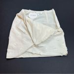 Storia  Pure Daisy‎ Floral Applique Mini Skirt Cream Womens Size XS Preppy NEW Photo 7