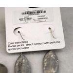 NWT Sophisticated Retro Silver Etched American Native Dangle Fish Hook Earrings Photo 4